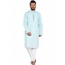 Designer kurta with Mandarin collar- Sky Blue Designer kurta with Mandarin collar- Sky Blue